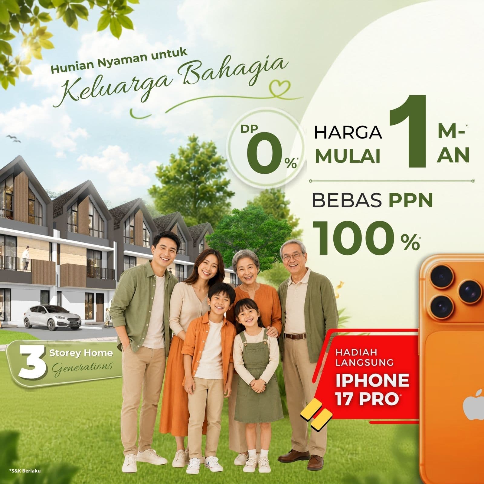 MILIKI RUMAH, BAWA PULANG IPHONE 17 PRO photo